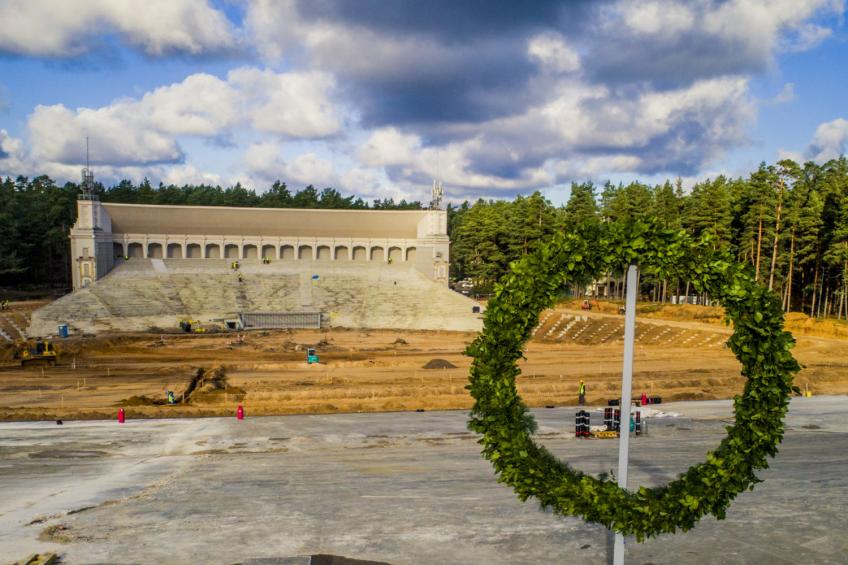 Topping out celebration for Mežaparks Open-air stage