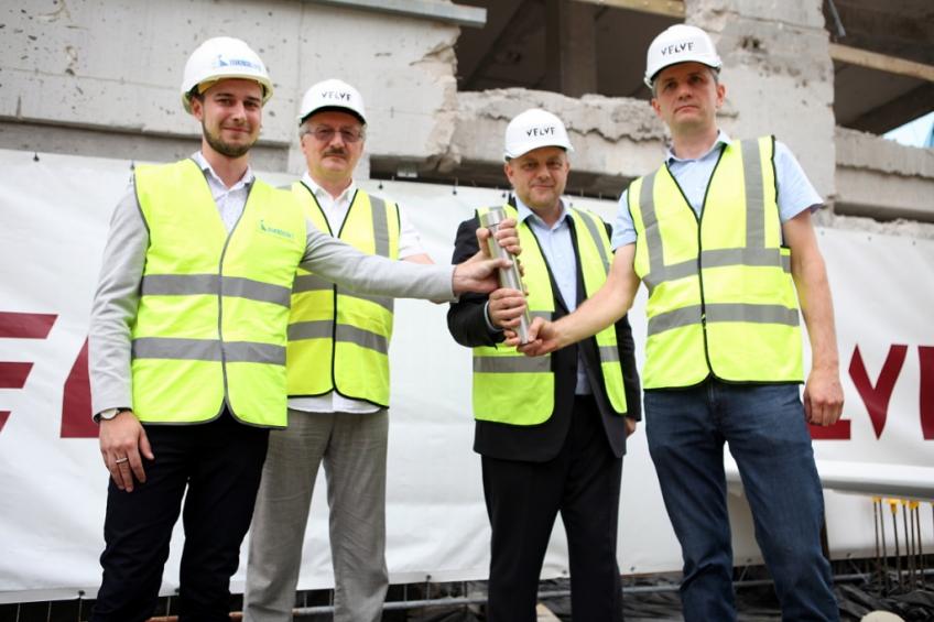 Time capsule encased in SWH office center 